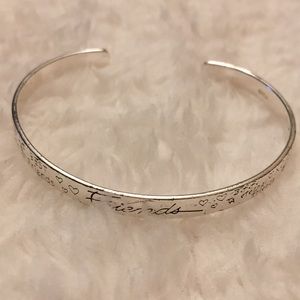 Sterling silver 925 Friends bangle